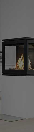 Photo d'une cheminée à bois sur mesure