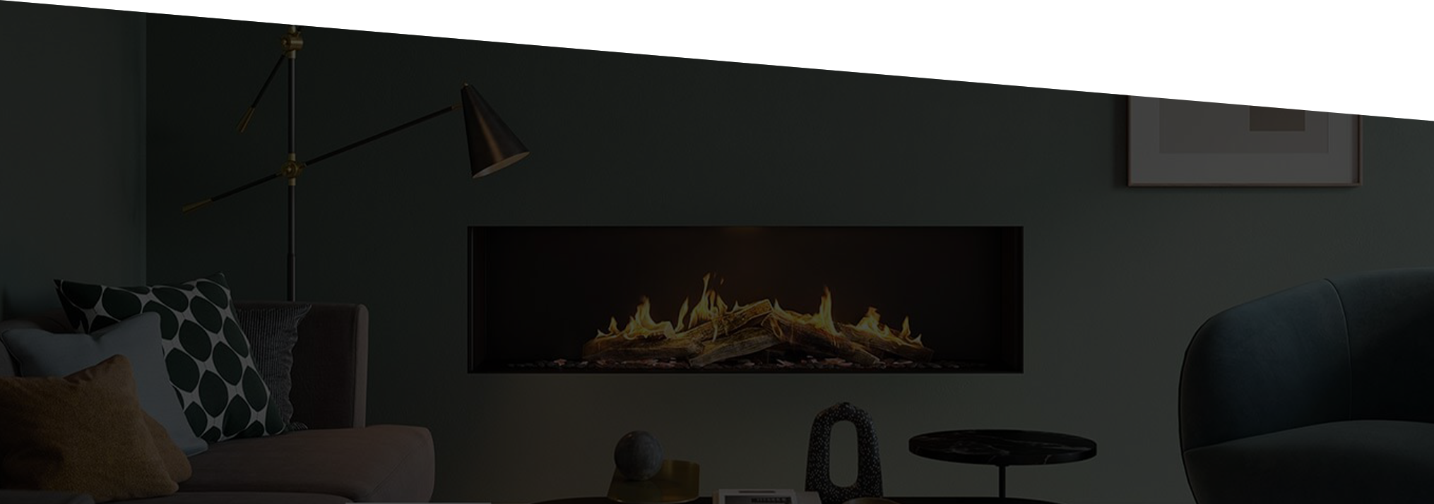 Photo d'un salon avec cheminée